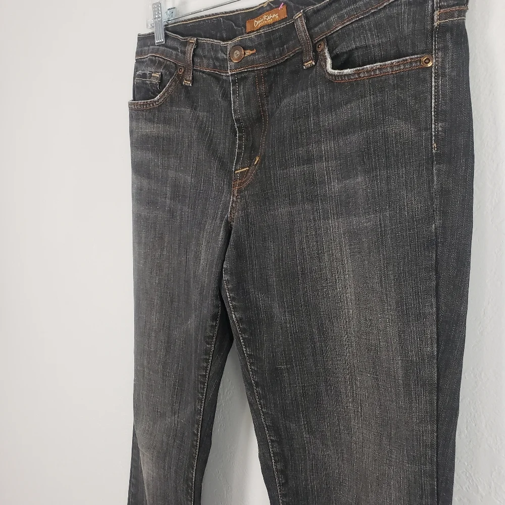 David Kahn Washed Black Mid Rise Flare Jeans Size 31×31 - Picture 12 of 16
